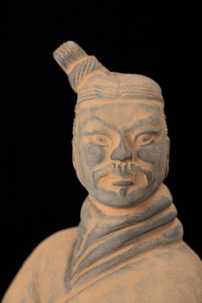 25CM Standing Archer - CLAYARMY-Explore the rich history through the lens of the 25CM Terracotta Army Standing Archer, intricately crafted in yellow-brown clay.