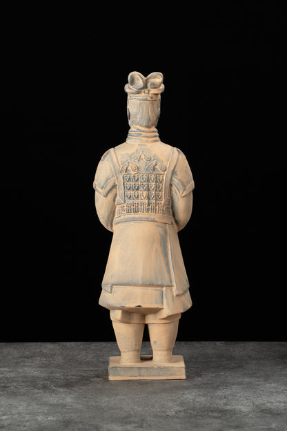 35CM General - CLAYARMY-Dynamic Military Motion: Experience the dynamic military motion of the 35CM Terracotta Army General, embodying the essence of a leader in strategic movement.