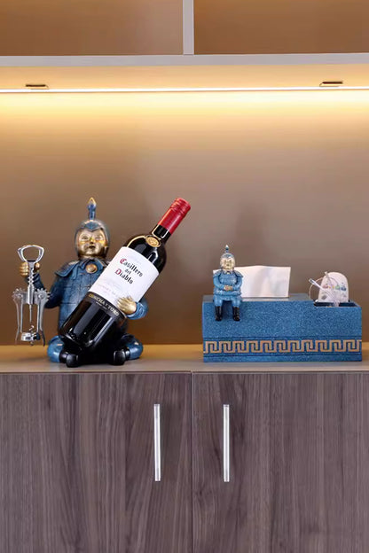 Terracotta Wine and Champagne Display(Free Corkscrew Included)