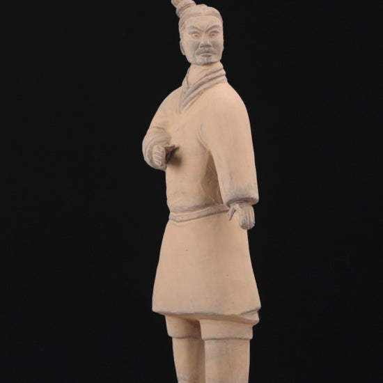 Embark on a visual odyssey with our 35CM Terracotta Army Standing Archer in this detailed video. Witness the dynamic pose, unique bun, battle robe, and short boots that define this larger figurine. Explore the meticulous craftsmanship that captures the spirit of ancient China in this impressive and historically accurate replica.