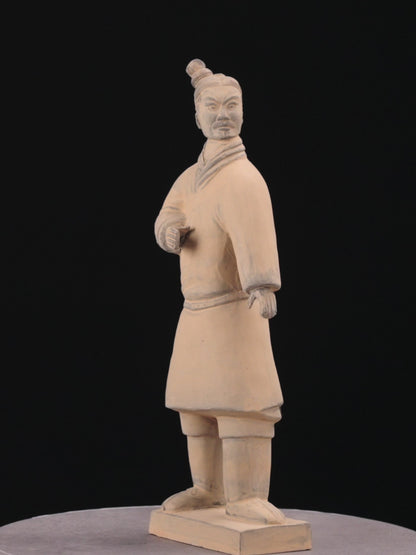 Embark on a visual odyssey with our 35CM Terracotta Army Standing Archer in this detailed video. Witness the dynamic pose, unique bun, battle robe, and short boots that define this larger figurine. Explore the meticulous craftsmanship that captures the spirit of ancient China in this impressive and historically accurate replica.