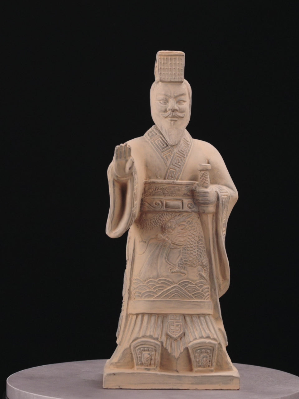 35CM Emperor - CLAYARMY - Embark on a visual journey through history with a captivating video featuring Clayarmy's 35CM Emperor Qin Terracotta Warrior. Witness the grandeur and craftsmanship of ancient China.