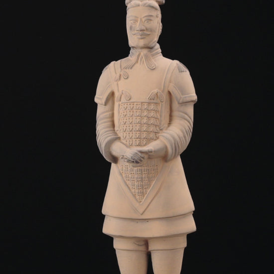 Witness the majesty of our 45CM Terracotta Army General in this captivating video. Delve into the larger-than-life features and meticulous details that define this impressive figurine. Experience the grandeur of ancient Chinese military leadership brought to life.